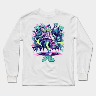 Anime Zombie Girl Long Sleeve T-Shirt